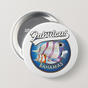 Badge Rond 7,6 Cm Le logo fabuleux des Bahamas