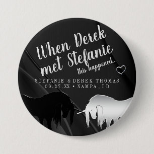 Badge Rond 7,6 Cm Le mariage mystique de licorne (quand mari