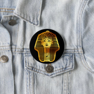 Badge Rond 7,6 Cm Le masque égyptien Golden Tutankhamon