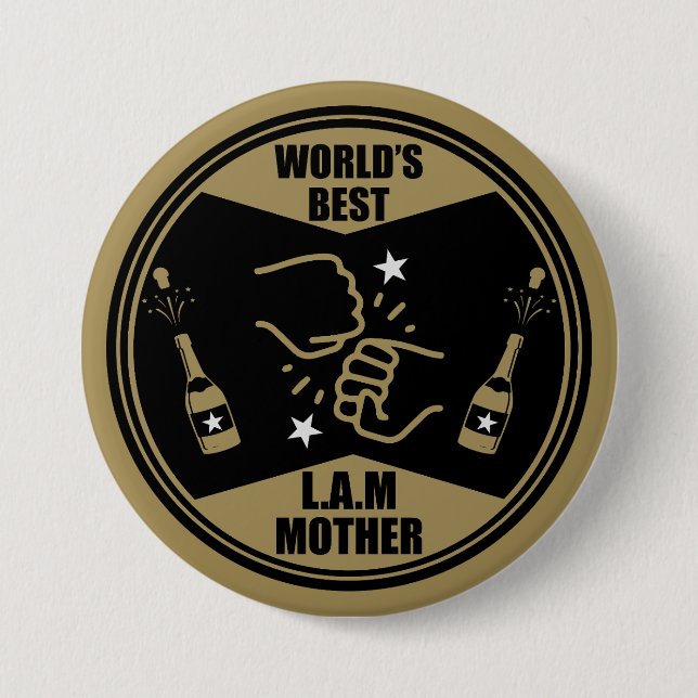 Badge Rond 7,6 Cm Le meilleur du monde comme une mère (Devant)