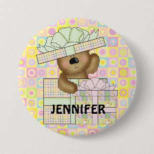 Badge Rond 7,6 Cm Le nounours mignon concernent les insignes en