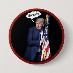 Badge Rond 7,6 Cm Le plan secret de Trump pour rendre sa grandeur à