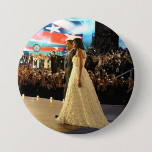 Badge Rond 7,6 Cm Le président Barack & Michele Obama