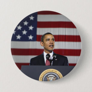 Badge Rond 7,6 Cm Le Président Barack Obama