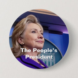 Badge Rond 7,6 Cm Le président des personnes : Hillary 2016