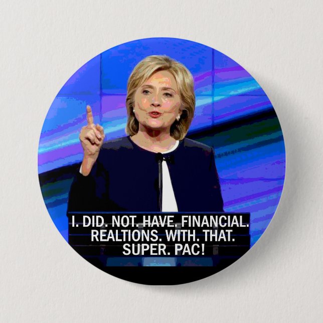 Badge Rond 7,6 Cm Le Président Superbe-Pac (Devant)