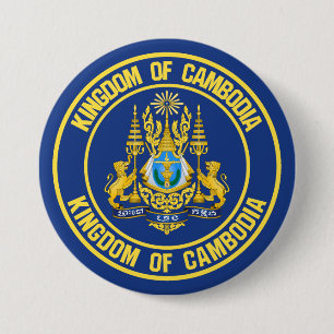 Badge Rond 7,6 Cm Le problème du cycle cambodgien