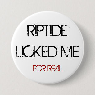 BADGE ROND 7,6 CM LE RAZ DE COURANT M'A LÉCHÉ BOUTON