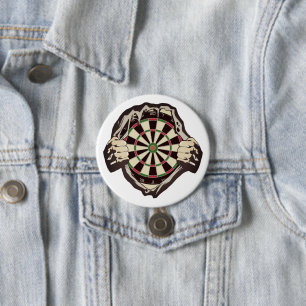 Badge Rond 7,6 Cm Le tableau de fléchettes sur votre poitrine ! set 