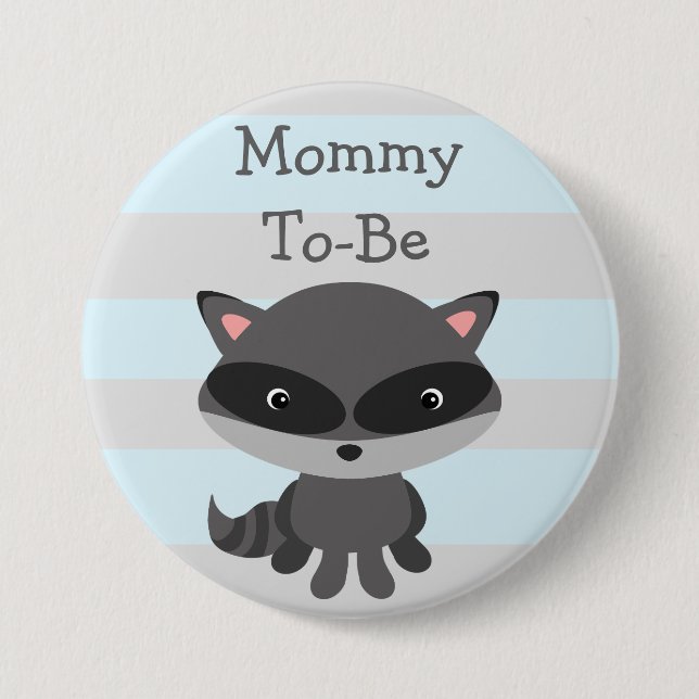 Badge Rond 7,6 Cm Le Thème de Maman To Be Button (Devant)
