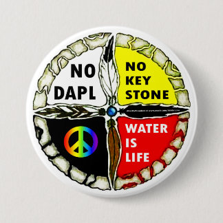 Badge Rond 7,6 Cm L'eau est la vie - aucun bouton de canalisations