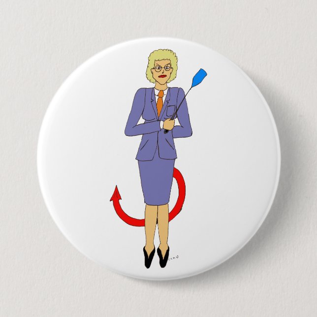 Badge Rond 7,6 Cm L'enseignant du mal (Devant)
