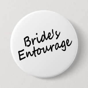 Badge Rond 7,6 Cm L'entourage de la jeune mariée