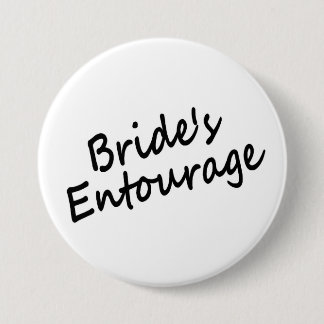 Badge Rond 7,6 Cm L'entourage de la jeune mariée