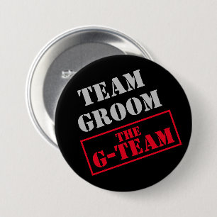 Badge Rond 7,6 Cm L'équipe du marié Team Groom