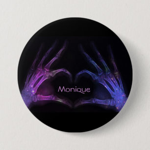 Badge Rond 7,6 Cm Les doigts pourpres personnalisés de rayon X