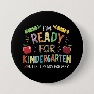 Badge Rond 7,6 Cm Les Enfants Première Journée De La Maternelle Amus