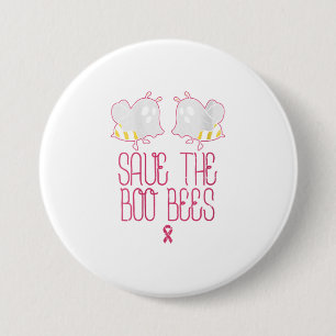 Badge Rond 7,6 Cm Les Femmes Sauvent Les Abeilles Boo Le Cancer Du S
