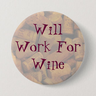 Badge Rond 7,6 Cm les lièges, fonctionneront pour le vin