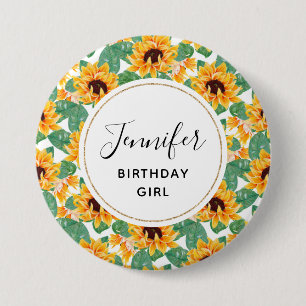 Badge Rond 7,6 Cm Les Patters de Birthday Girl