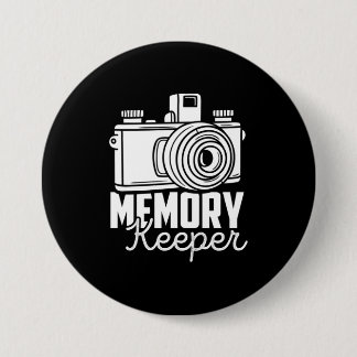 Badge Rond 7,6 Cm Les photographes gardent leur mémoire