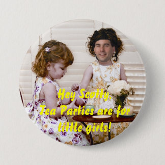 Badge Rond 7,6 Cm Les thés sont pour de petites filles
