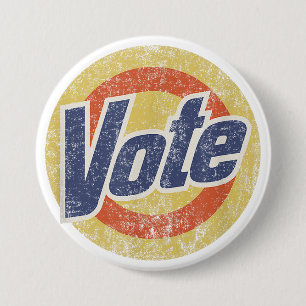 Badge Rond 7,6 Cm Lessive anti-vote Trump drôle vintage