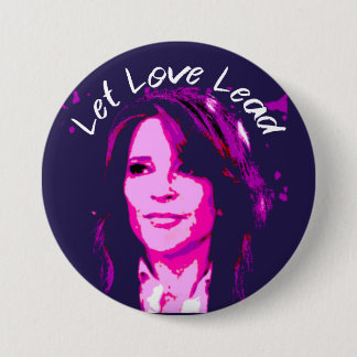Badge Rond 7,6 Cm Let Love Lead - Marianne Williamson