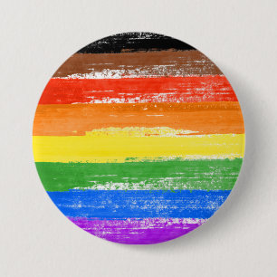 Badge Rond 7,6 Cm LGBTQIA+ Peinture de fierté