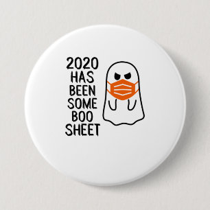 Badge Rond 7,6 Cm L'Halloween 2020 A Été Une Belle Feuille De Boo