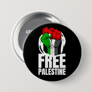 Badge Rond 7,6 Cm Libérer la Palestine Drapeau palestinien Gaza