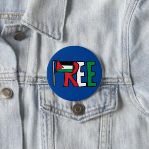 Badge Rond 7,6 Cm Libérez la Palestine Génocide à Gaza Liberté pales