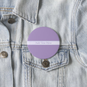 Badge Rond 7,6 Cm Lila clair élégant personnalisable