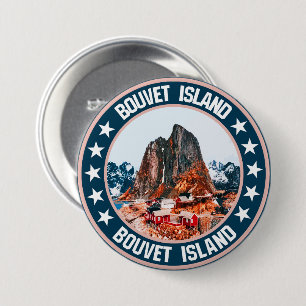 Badge Rond 7,6 Cm L'île de Bouvet