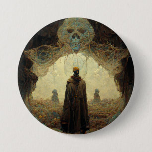 Badge Rond 7,6 Cm L'Imaginaire foncé Entryway Sci-Fi
