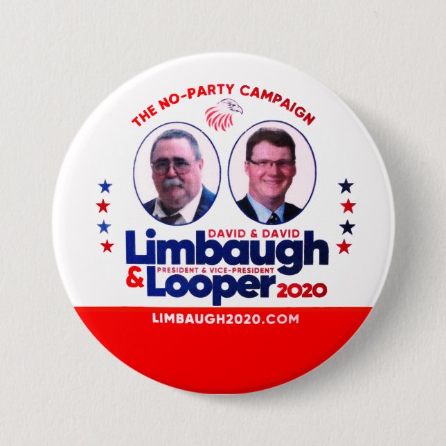 Badge Rond 7,6 Cm Limbaugh & Looper 2020 (Devant)