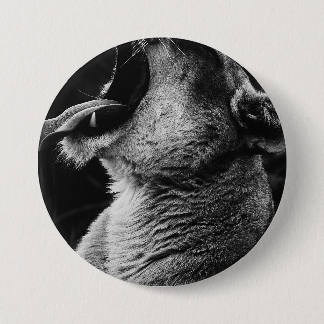 Badge Rond 7,6 Cm lion (Devant)