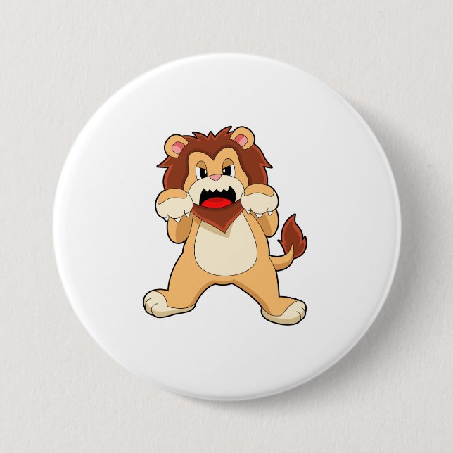 Badge Rond 7,6 Cm Lion torche.PNG (Devant)