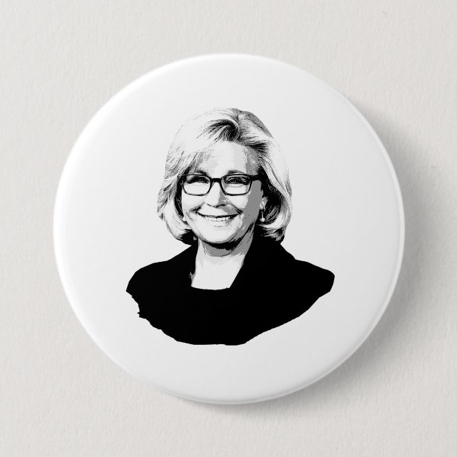 BADGE ROND 7,6 CM LIZ CHENEY 2024 (Devant)