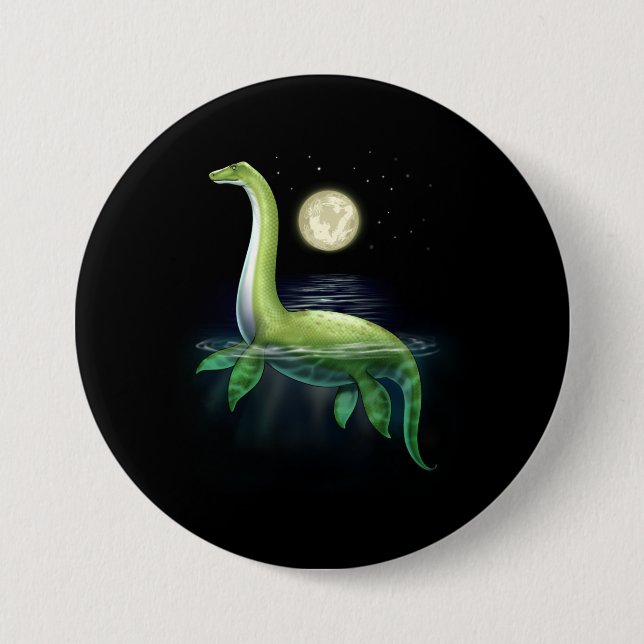 Badge Rond 7,6 Cm Loch Ness Monster (Devant)