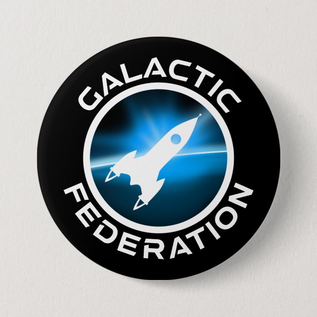 Badge Rond 7,6 Cm Logo de la Fédération galactique (Devant)
