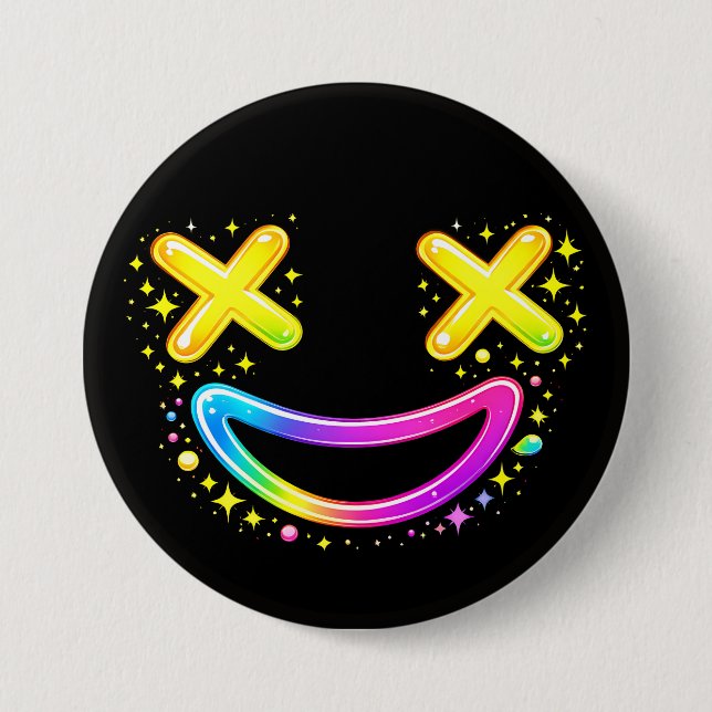 Badge Rond 7,6 Cm Logo Deadface de ZoynkLab (Devant)