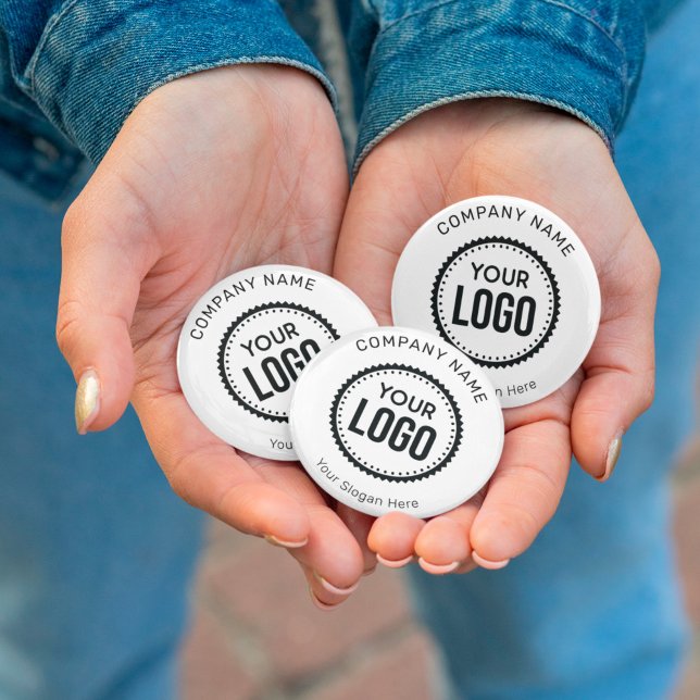 Badge Rond 7,6 Cm Logo Et Slogan Personnalisés Avec Promotions (Créateur téléchargé)