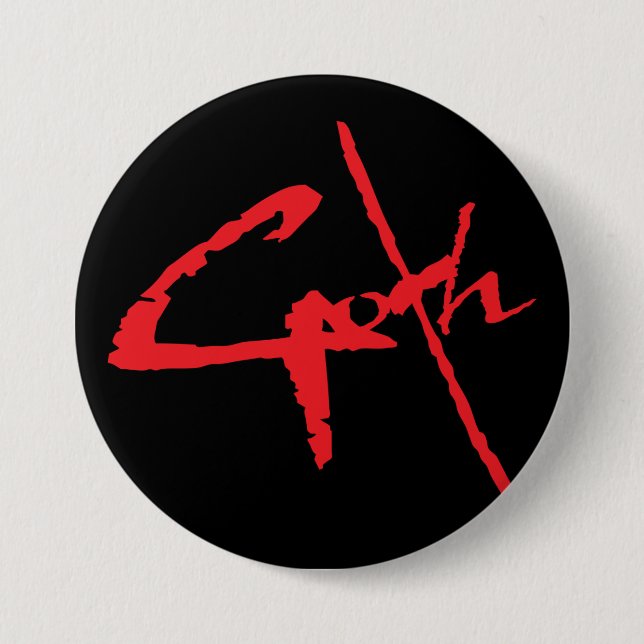 Badge Rond 7,6 Cm logo_goth (Devant)