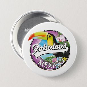Badge Rond 7,6 Cm logo Mexico Fabulous