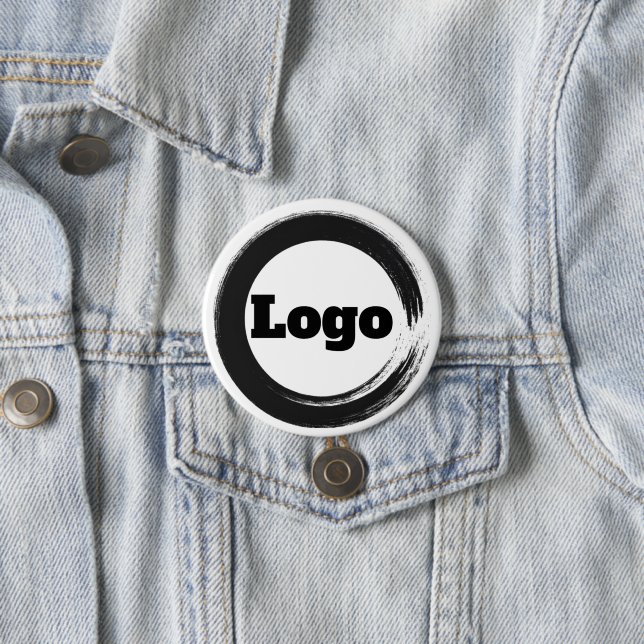Badge Rond 7,6 Cm Logo simple promotionnel pour petites entreprises  (En situation)