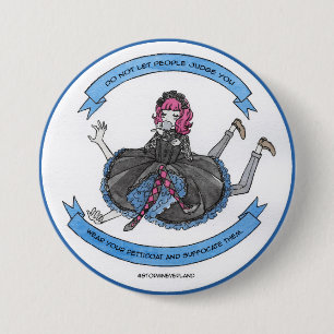 Badge Rond 7,6 Cm Lolita gothique
