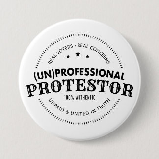 Badge Rond 7,6 Cm (l'ONU) Bouton professionnel de protestateur
