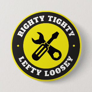 Badge Rond 7,6 Cm Loosey droit serré gauche