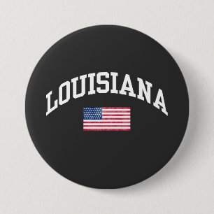 Badge Rond 7,6 Cm Louisiane